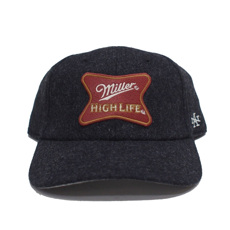AMERICAN NEEDLE キャップ ARCHIVE LEGEND - MILLER HIGH LIFE CAP ブラック 商品画像 正面