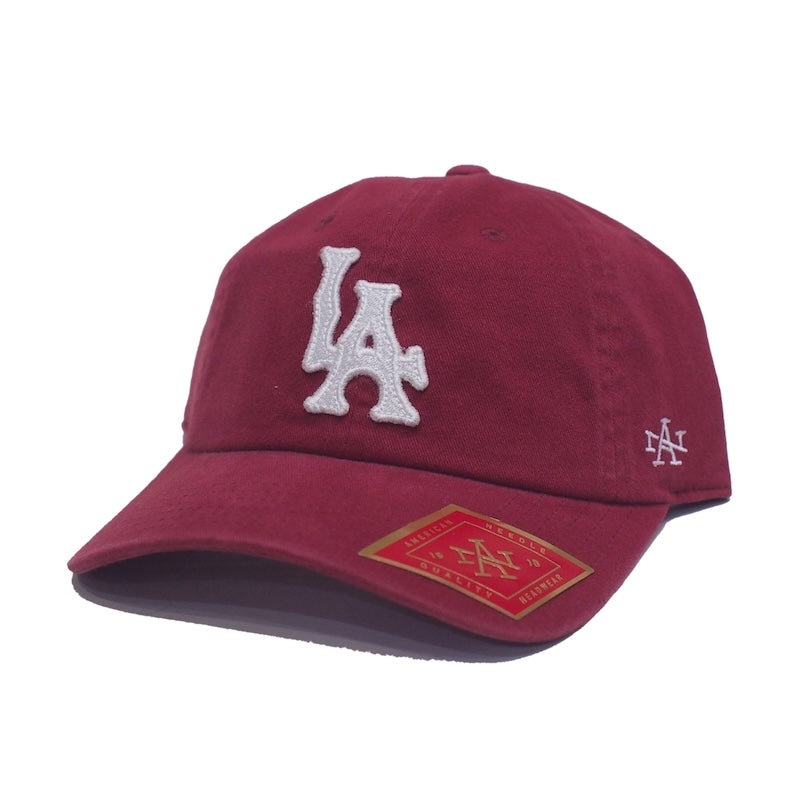 AMERICAN NEEDLE キャップ ARCHIVE LOS ANGELES CAP レッド 商品画像 斜め