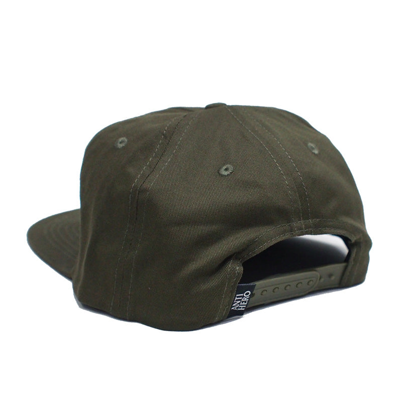 ANTI HERO　キャップ　"BASIC PIGEON SNAPBACK CAP"　(Olive / Orange)