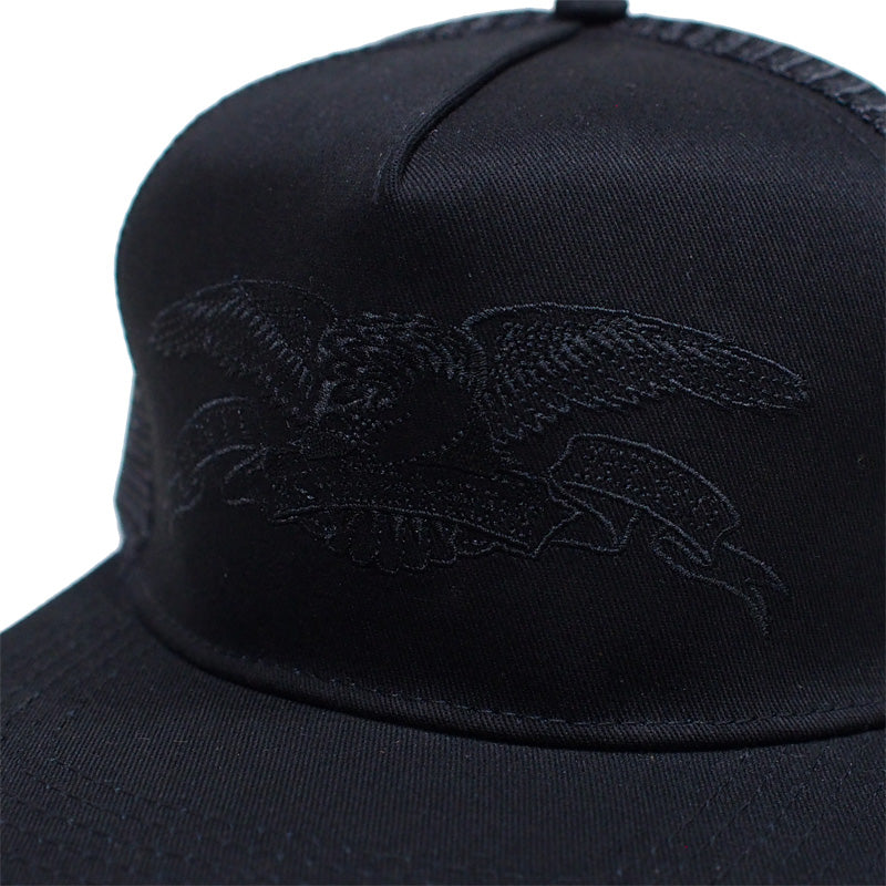 ANTI HERO　キャップ　"BASIC EAGLE MESH CAP"　(Black / Black)