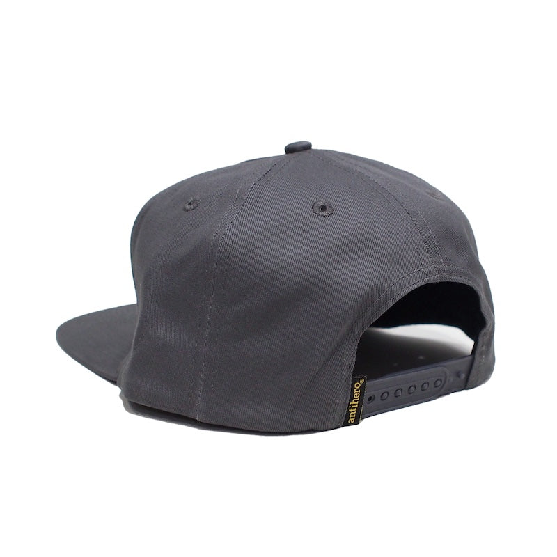 ANTI HERO　キャップ　"BASIC PIGEON ROUND SNAPBACK CAP"　(Charcoal / White)