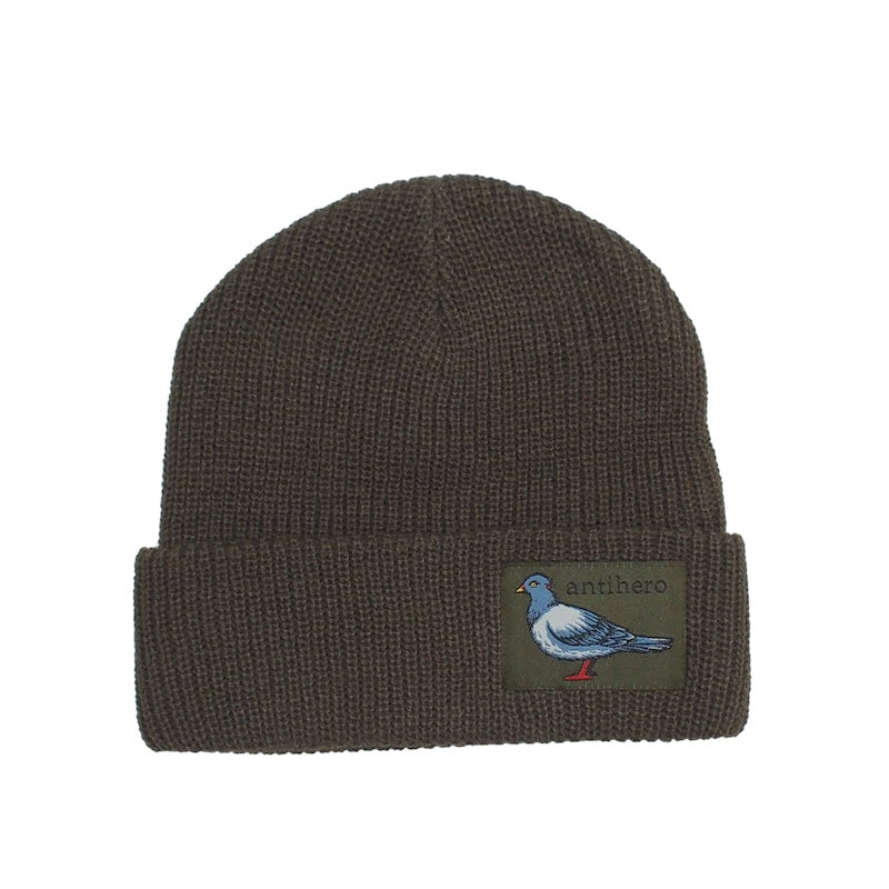 ANTI HERO　ビーニー　"LIL PIGEON LABEL CUFF BEANIE"　(Brown)