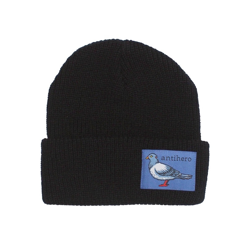 ANTI HERO　ビーニー　"LIL PIGEON LABEL CUFF BEANIE"　(Black / Blue)