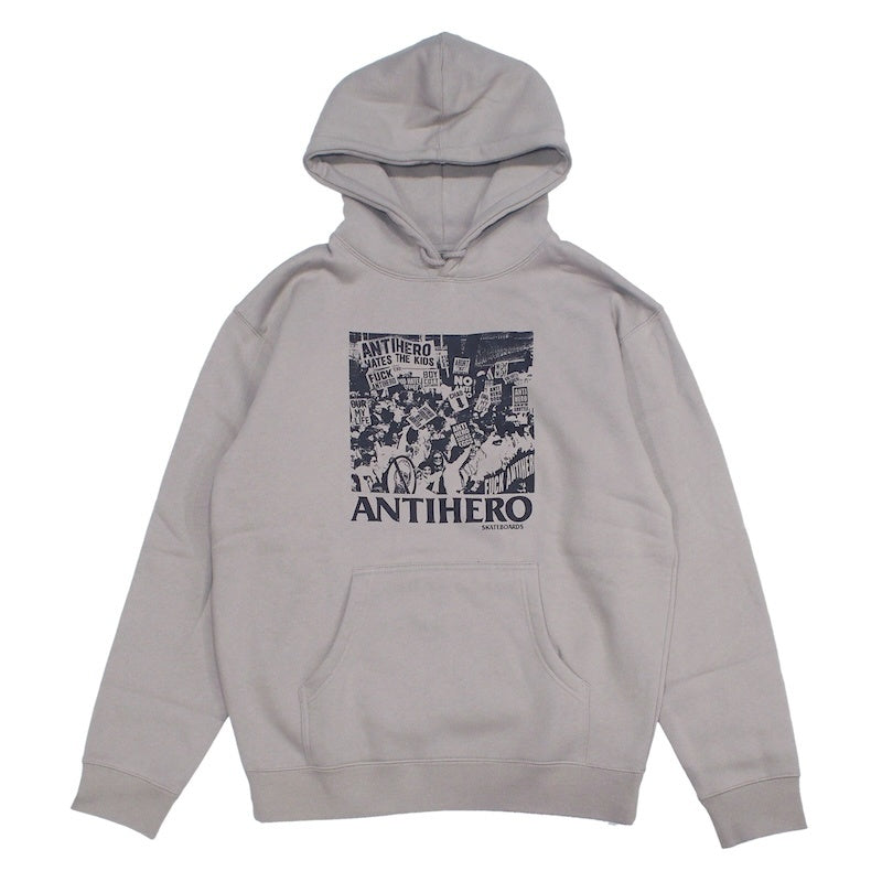 ANTIHERO　パーカー　"ANTIHERO SUCKS HOODIE"　(Cement / Black)