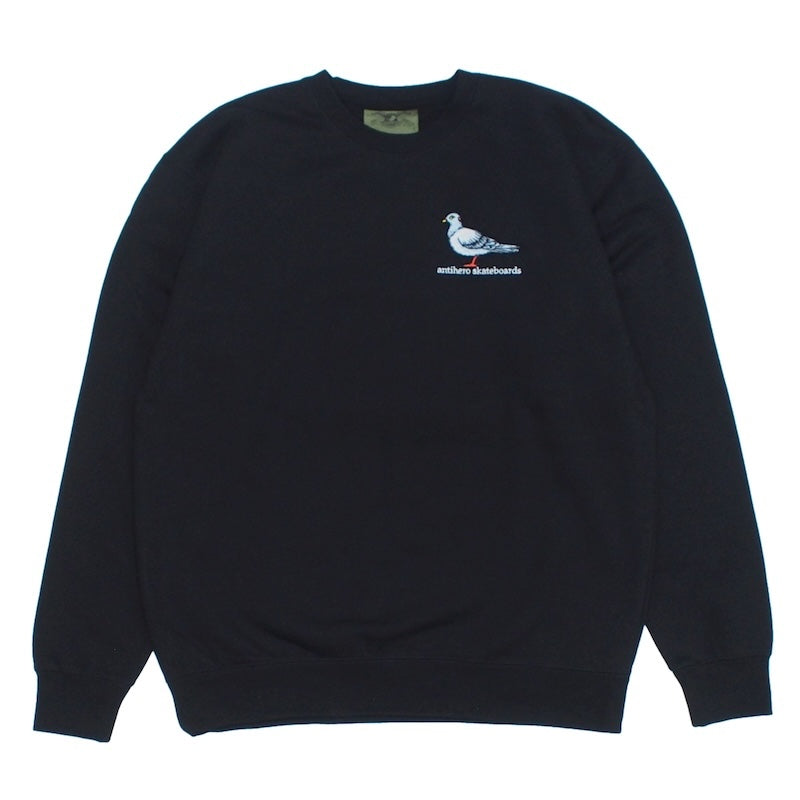 ANTI HERO　クルースウェット　“LIL PIGEON EMB CREWNECK SWEAT"　(Black)