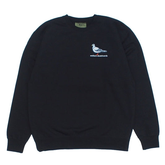 ANTI HERO　クルースウェット　“LIL PIGEON EMB CREWNECK SWEAT"　(Black)