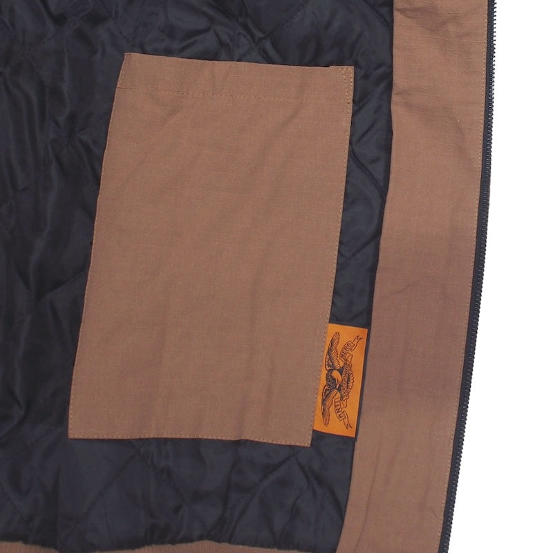 ANTI HERO　ジャケット　“BASIC EAGLE RIPSTOP HOOD CUSTOM JACKET"　(Brown)
