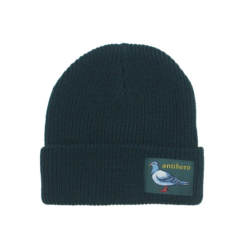 ANTI HERO　ビーニー　"LIL PIGEON LABEL CUFF BEANIE"　(Green / Yellow)