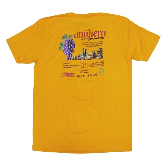 ANTI HERO Tシャツ THE BUCKY TEE ゴールド 商品画像 背面
