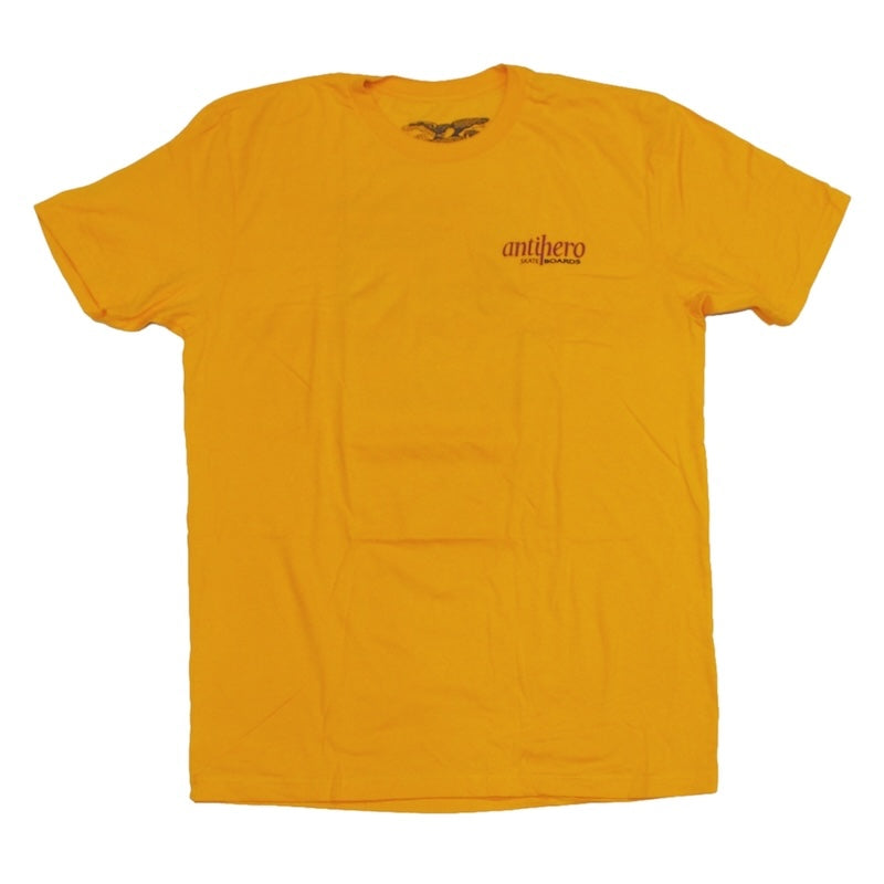 ANTI HERO Tシャツ THE BUCKY TEE ゴールド 商品画像 正面