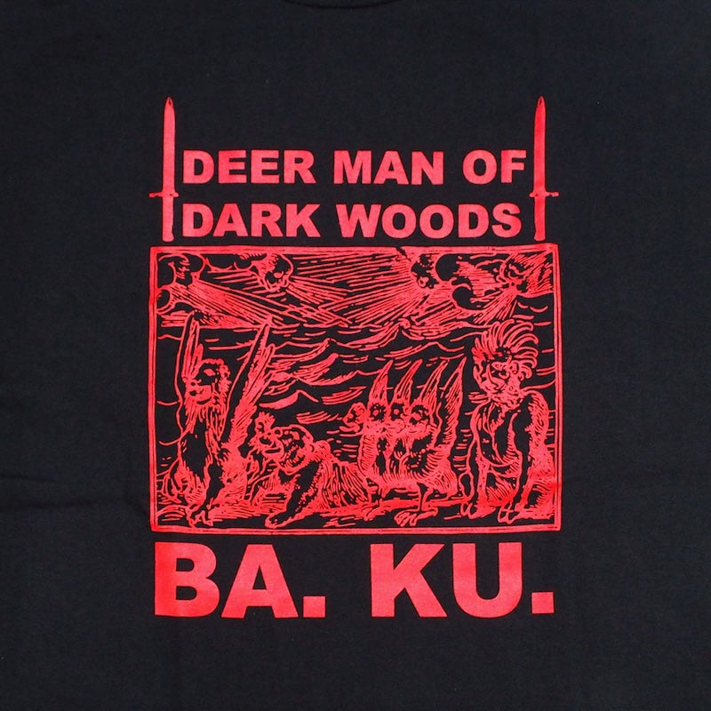 BARRIER KULT　"DEER MAN BLOOD TEE"　(Black / Red)