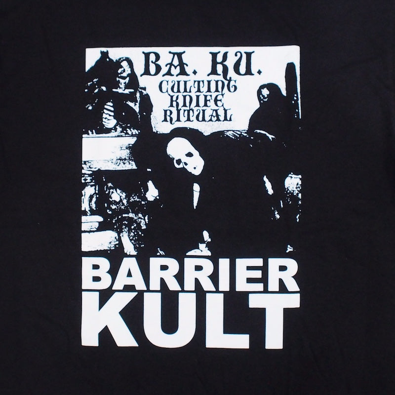 BARRIER KULT Tシャツ CULTING TEE ブラック 商品画像 フロントプリント