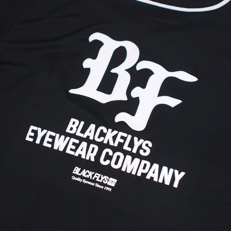BLACK FLYS ベースボールシャツ SOLID BF BASEBALL SHIRT (Black) – PLUGS