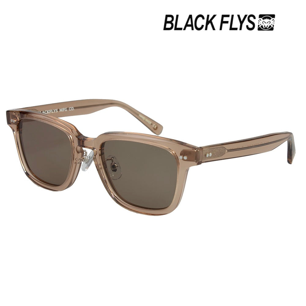 BLACK FLYS　サングラス　"FLY CLUBMAN"　(Clear Beige-Gold / Light Brown Polarized Lens)