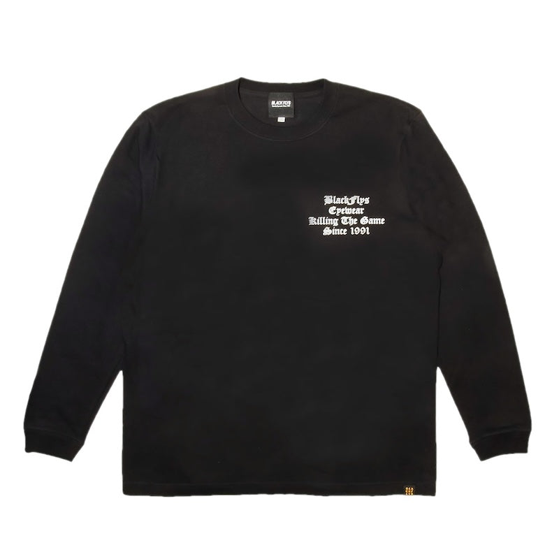 BLACKFLYS　L/STシャツ　"KILLING THE GAME OE L/S TEE"　(Black)
