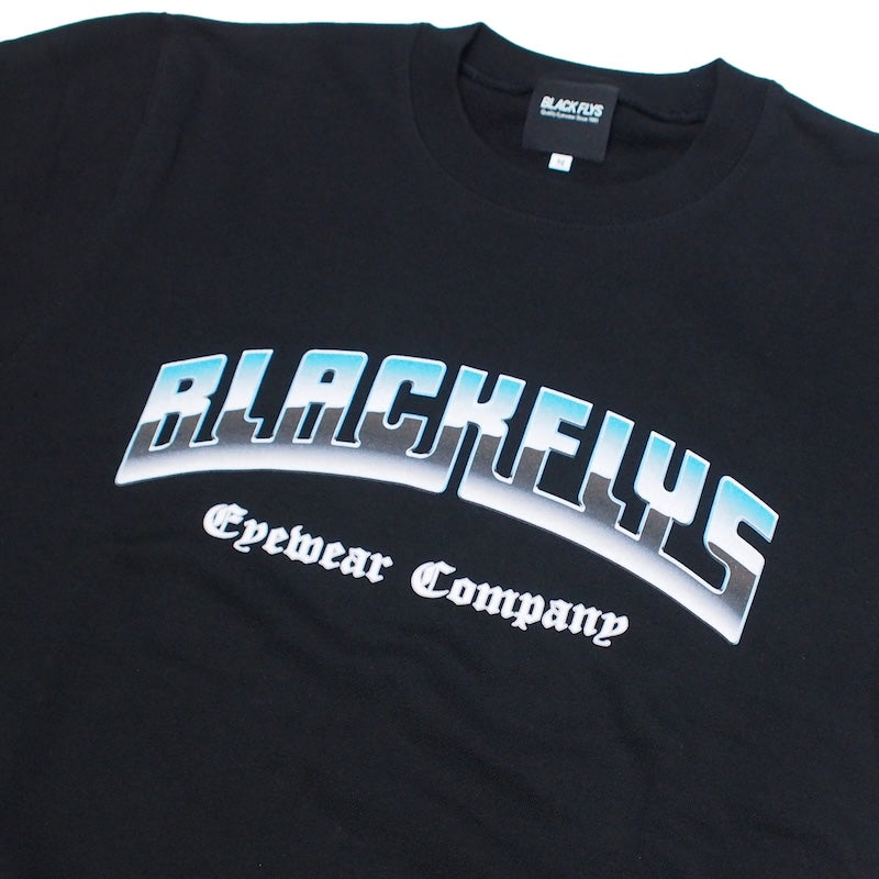 BLACK FLYS クルースウェット CHROME CREW SWEAT ブラック 商品画像 フロントロゴ