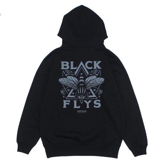 BLACK FLYS　パーカー　"FLY MILITIA HOODIE"　(Black)
