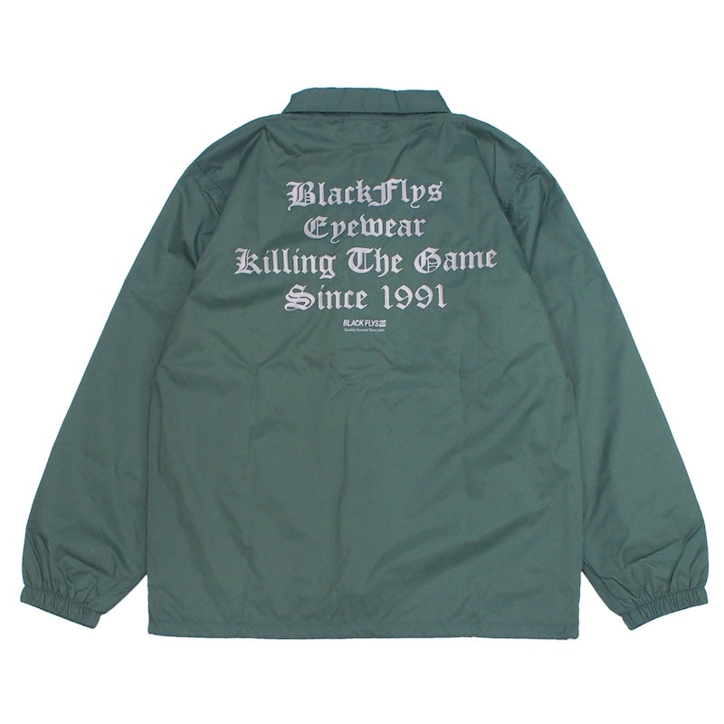 BLACK FLYS　コーチジャケット　"KILLING THE GAME OE COACH JACKET"　(Forest Green)