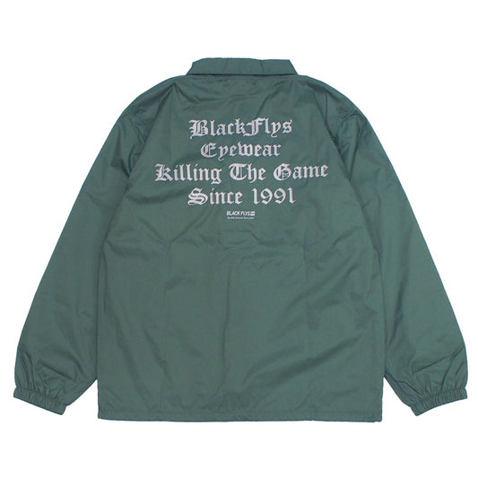 BLACK FLYS　コーチジャケット　"KILLING THE GAME OE COACH JACKET"　(Forest Green)