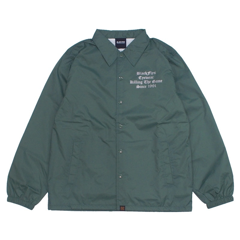 BLACK FLYS　コーチジャケット　"KILLING THE GAME OE COACH JACKET"　(Forest Green)
