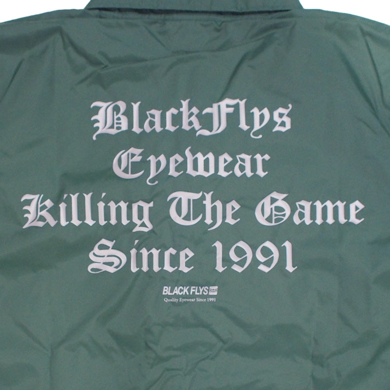 BLACK FLYS　コーチジャケット　"KILLING THE GAME OE COACH JACKET"　(Forest Green)
