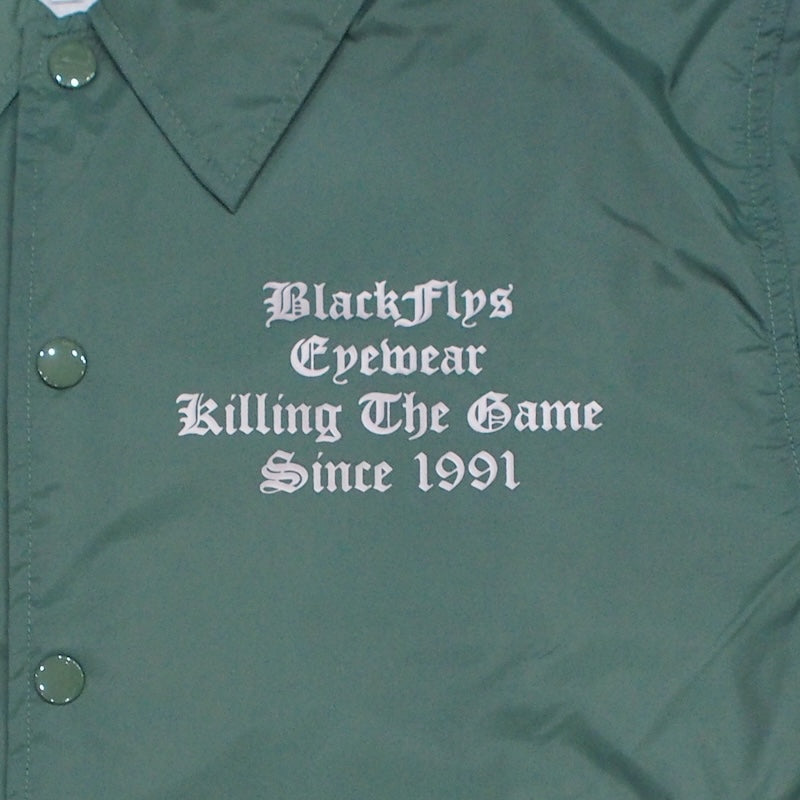 BLACK FLYS　コーチジャケット　"KILLING THE GAME OE COACH JACKET"　(Forest Green)