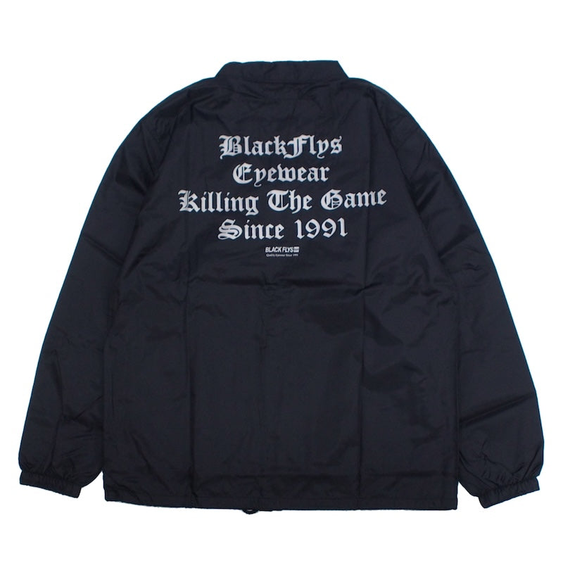 BLACK FLYS　コーチジャケット　"KILLING THE GAME OE COACH JACKET"　(Black)