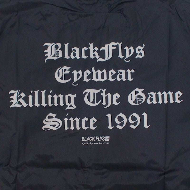 BLACK FLYS　コーチジャケット　"KILLING THE GAME OE COACH JACKET"　(Black)