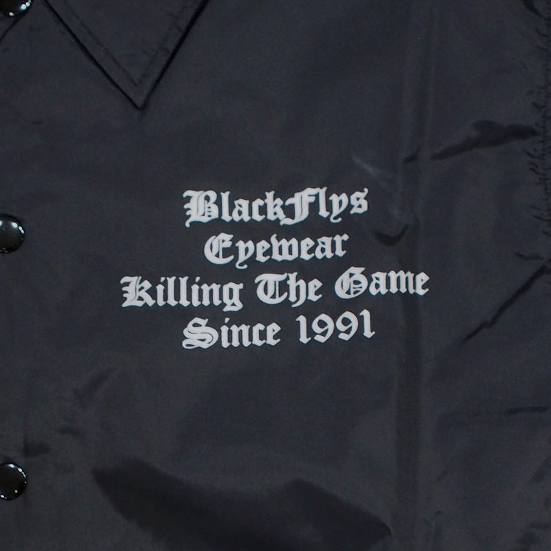 BLACK FLYS　コーチジャケット　"KILLING THE GAME OE COACH JACKET"　(Black)