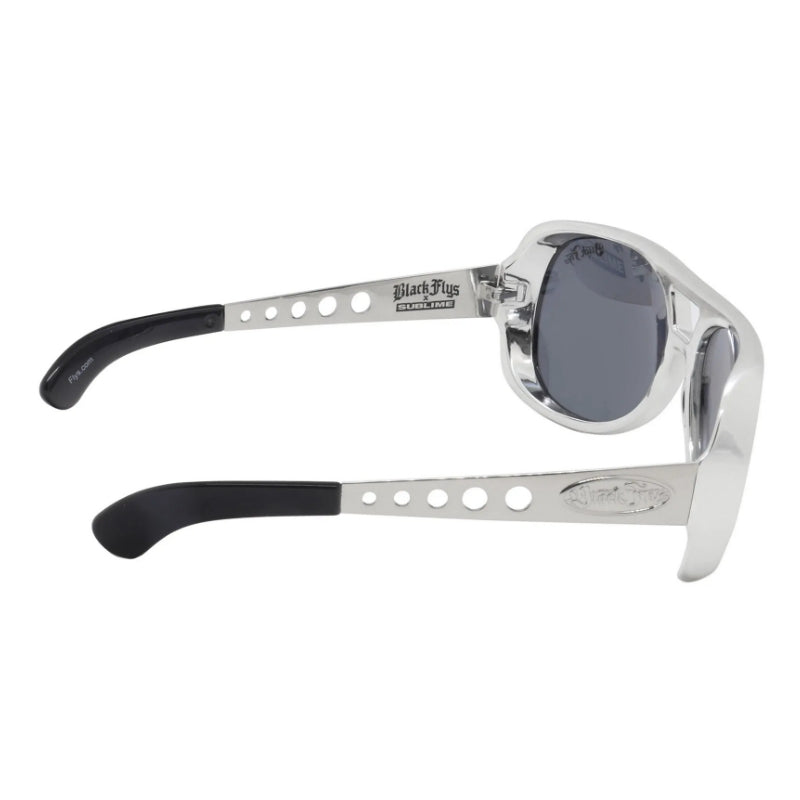 BLACK FLYS x SUBLIME サングラス "SUBLIME KING FLY" (Silver / Gray) サイドビュー