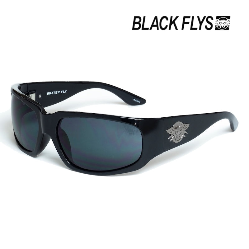 BLACK FLYS サングラス SKATER FLY ブラック 商品画像 斜め