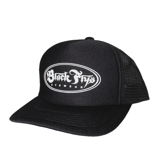 BLACK FLYS キャップ OVAL OG MESH CAP ブラック 商品画像 斜め