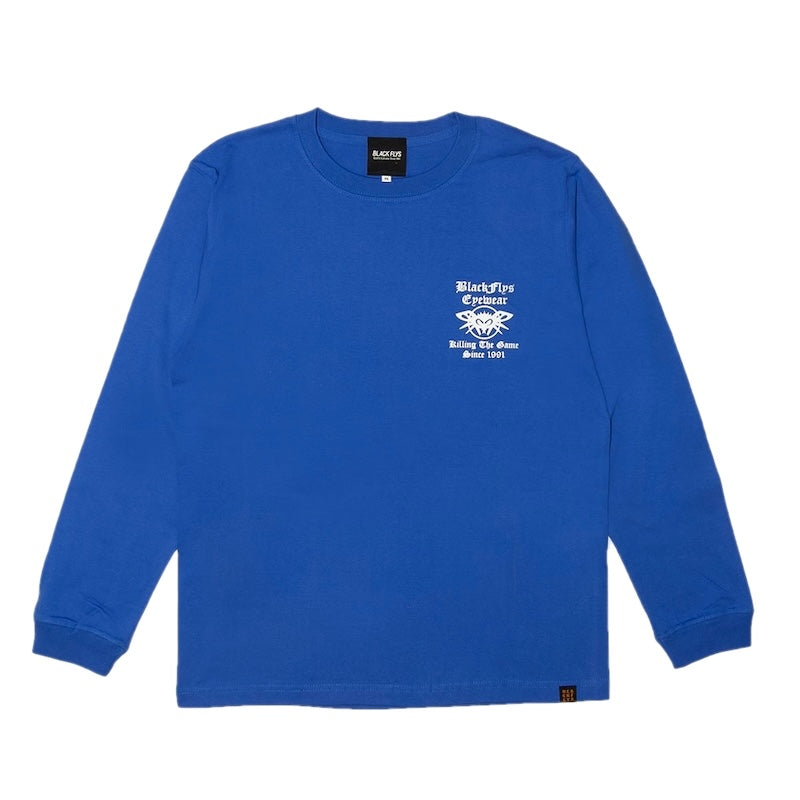 BLACK FLYS L/STシャツ PHANTOM&THE GAME L/S TEE ブルー 商品画像 正面