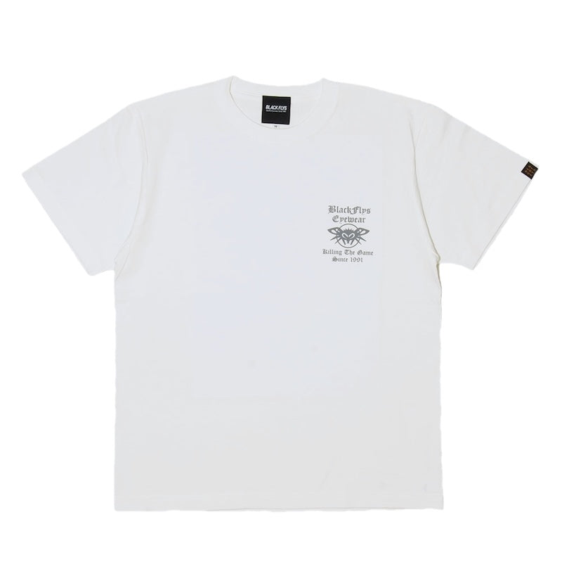 BLACK FLYS Tシャツ PHANTOM&THE GAME S/S TEE ホワイト 商品画像 正面