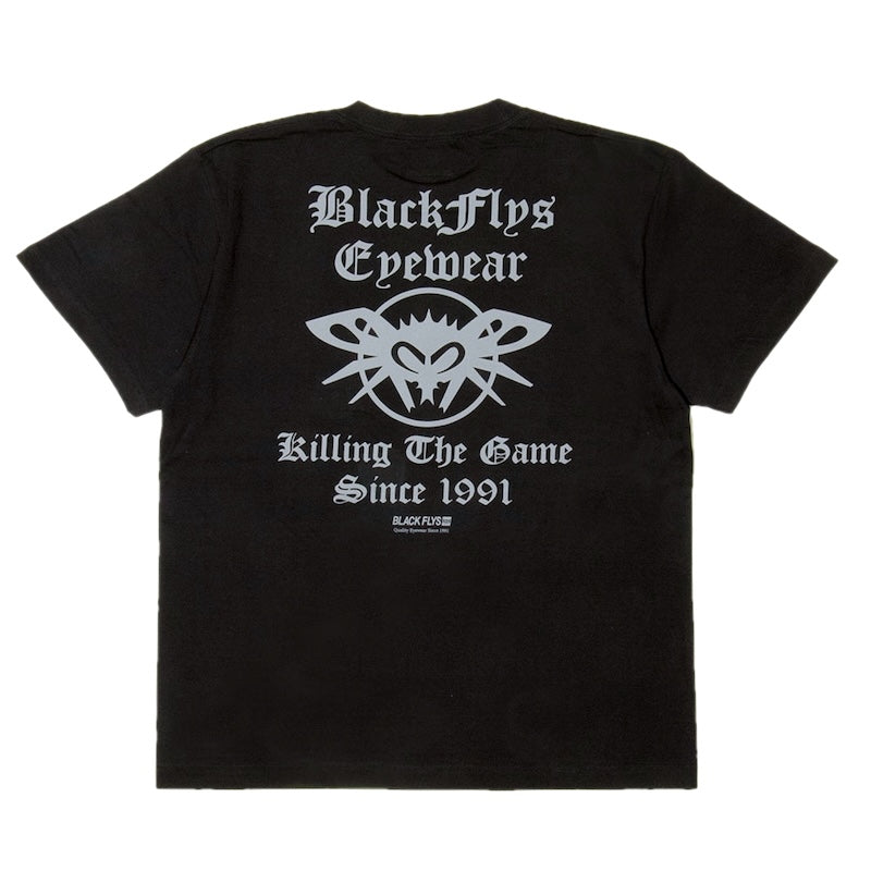 BLACK FLYS Tシャツ PHANTOM&THE GAME S/S TEE ブラック 商品画像 背面