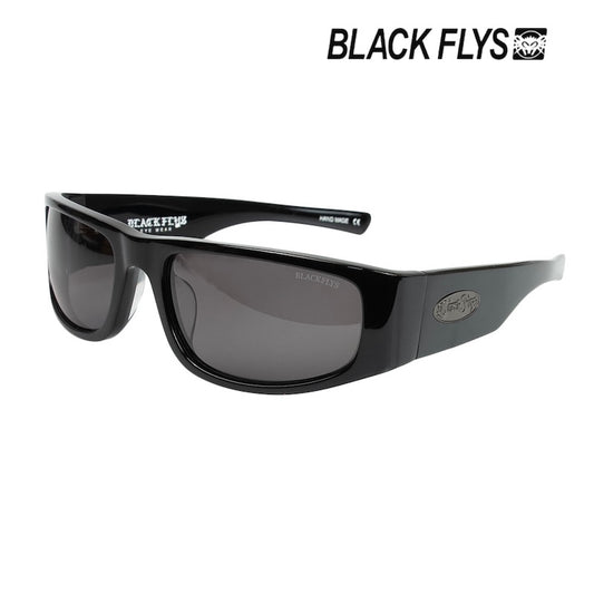 BLACK FLYS サングラス FLY BURNER ブラック/グレー 偏光レンズ  商品画像 斜め