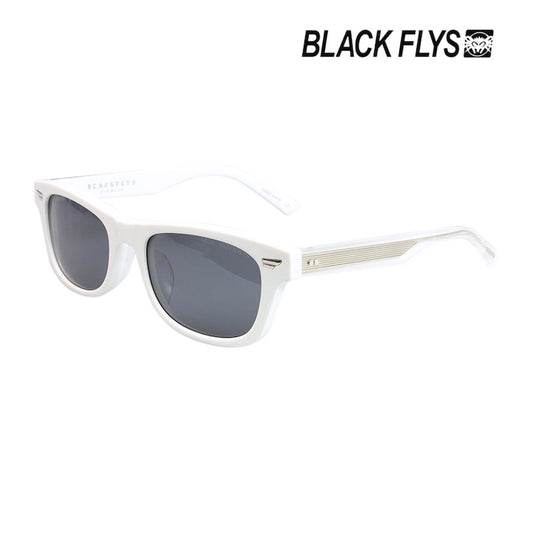 BLACK FLYS サングラス FLY ARCHER ホワイト/グレー 偏光レンズ 商品画像 斜め