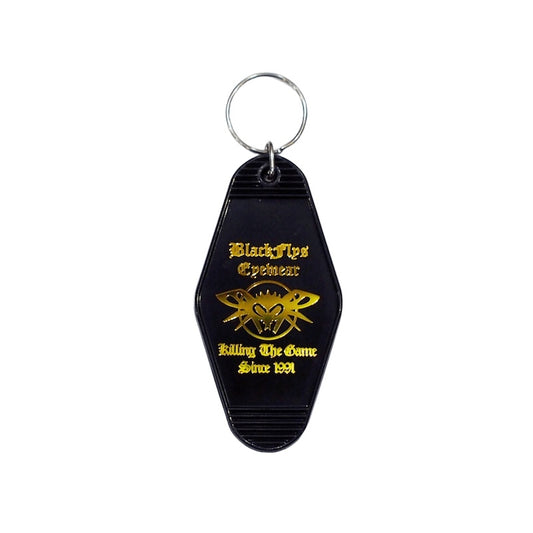 BLACK FLYS キーホルダー OVAL OG MOTEL KEYHOLDER ブラック 商品画像 1
