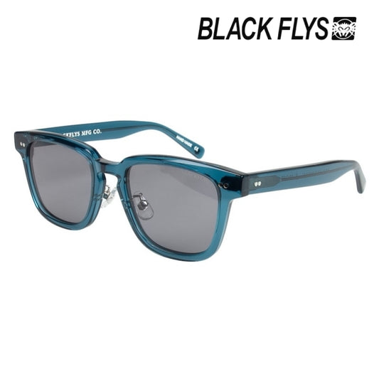 BLACK FLYS サングラス FLY CLUBMAN ブルー/グレー 偏光レンズ 商品画像 斜め