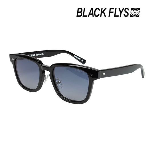 BLACK FLYS サングラス FLY CLUBMAN ブラック/ブルーグレー 偏光レンズ 商品画像 斜め