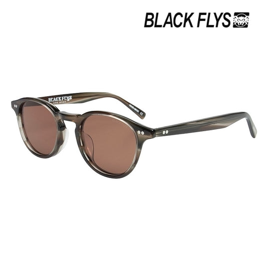 BLACK FLYS サングラス FLY HAILY ブラウンストライプ/ブラウン 偏光レンズ 商品画像 斜め