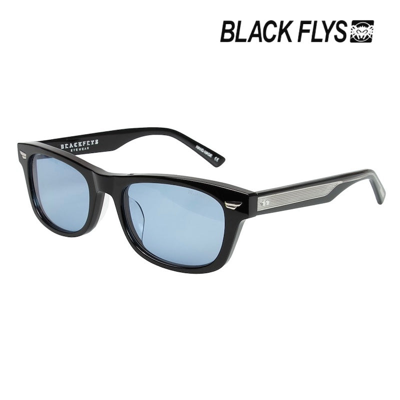 BLACK FLYS サングラス FLY ARCHER ブラック/ライトブルー 商品画像 斜め