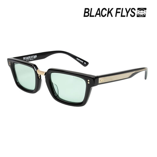 BLACK FLYS サングラス FLY WEBSTER ブラック/グリーン 調光レンズ 商品画像 斜め