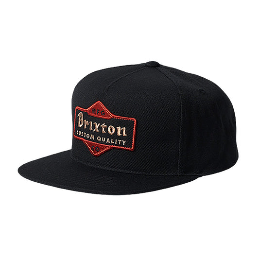 BRIXTON　キャップ　"ASHFIELD MP SNAPBACK CAP"　(Black)