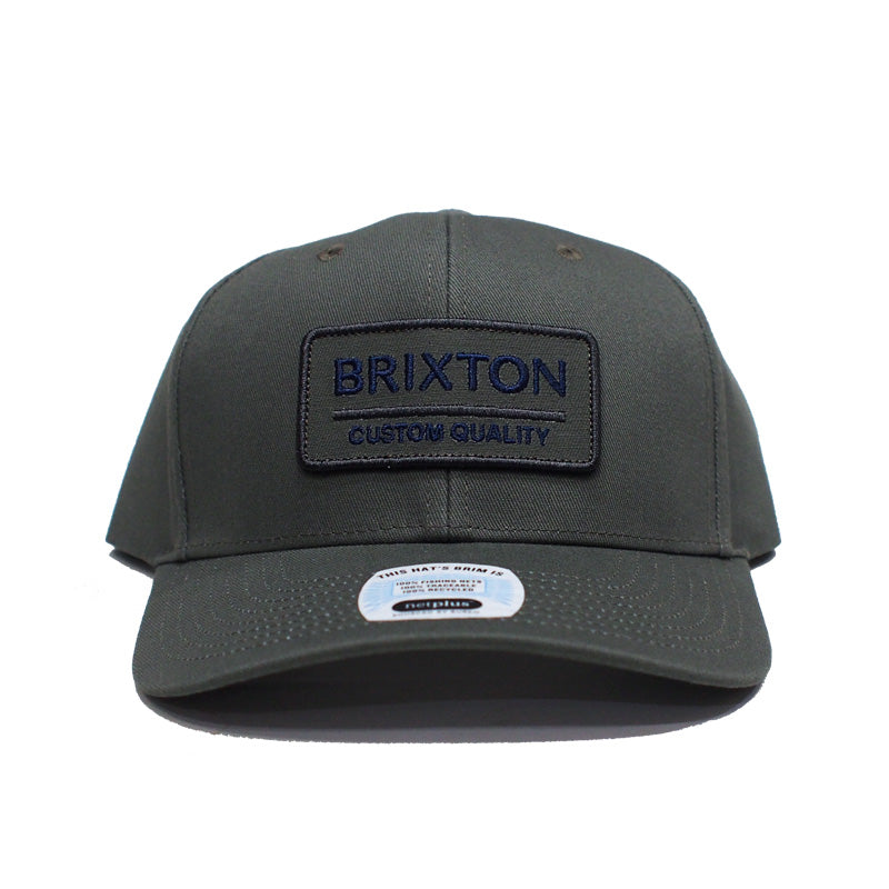 BRIXTON　キャップ　"PALMER PROPER X MP SNAPBACK CAP"　(Olive Surplus / Navy / Washed Black)