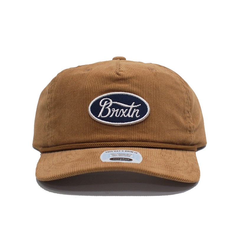 BRIXTON　キャップ　"PARSONS NETPLUS MP SNAPBACK CAP"　(Golden Brown)