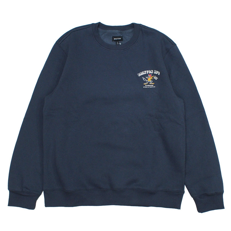 BRIXTON　クルースウェット　"WYNMORE CREW"　(Ombre Blue)