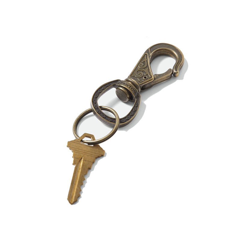 BRIXTON　キーチェーン　"SCROLL KEYCHAIN"　(Antique Bronze)