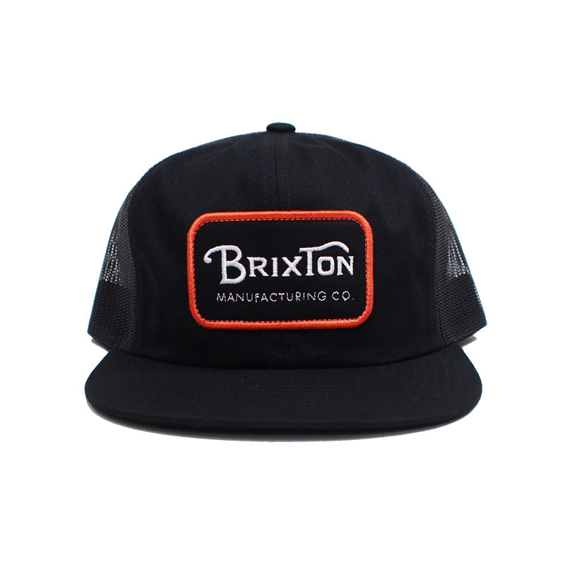 BRIXTON　メッシュキャップ　"GRADE HP TRUCKER HAT"　(Black / Orange / White)