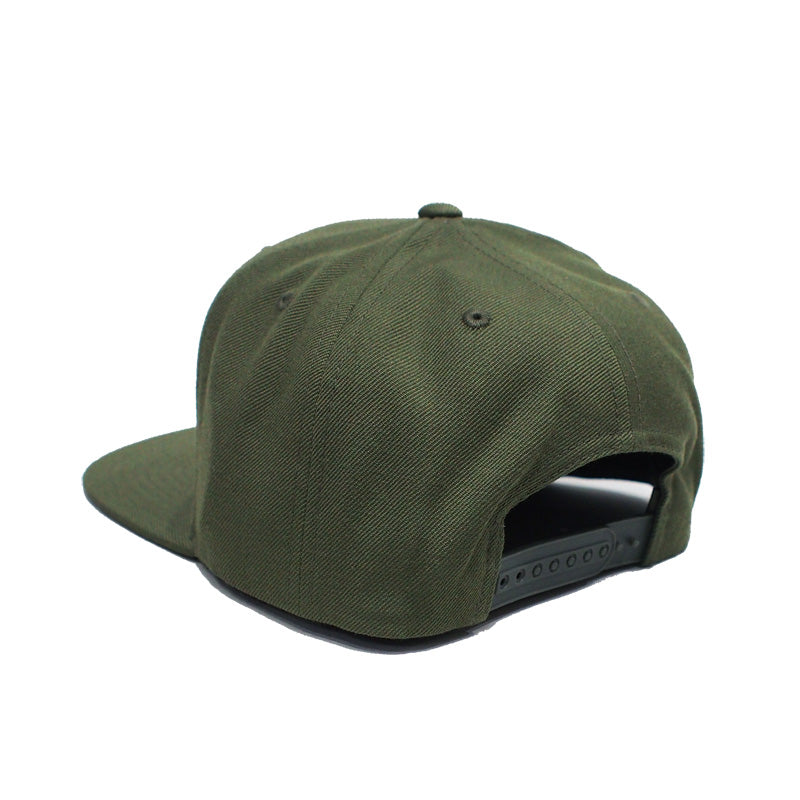 BRIXTON　キャップ　"OATH III SNAPBACK CAP"　(Olive Surplus / Whitecap)
